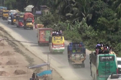 অনেকটাই সহনীয় মহাসড়কের যানজট পরিস্থিতি