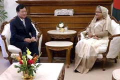 প্রধানমন্ত্রীর সাথে বিদায়ী সাক্ষাৎ করেছেন মিয়ানমারের রাষ্ট্রদূত