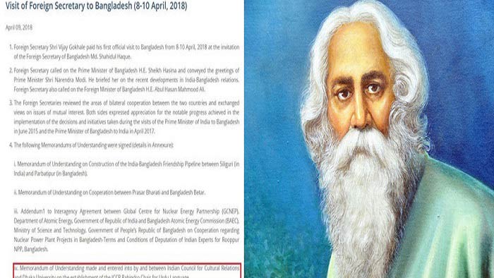 রবীন্দ্রনাথের অধ্যাপক পদ নিয়ে বিতর্ক