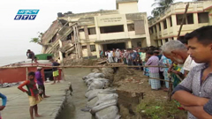 নড়িয়া উপজেলার হাসপাতাল নদী গর্ভে বিলীন(ভিডিও)