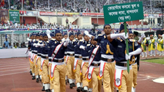 কুচকাওয়াজে ফের প্রথম স্থান অর্জন করলো কোয়ান্টাম স্কুল