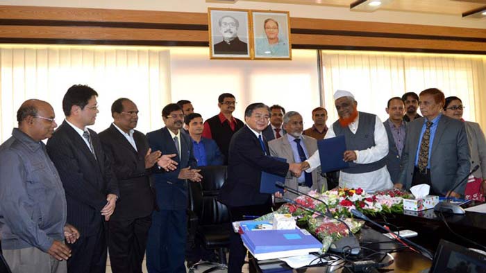 জাপানের হিরোসাকি বিশ্ববিদ্যালয় ও হাবিপ্রবির মধ্য সমঝোতা স্বাক্ষর