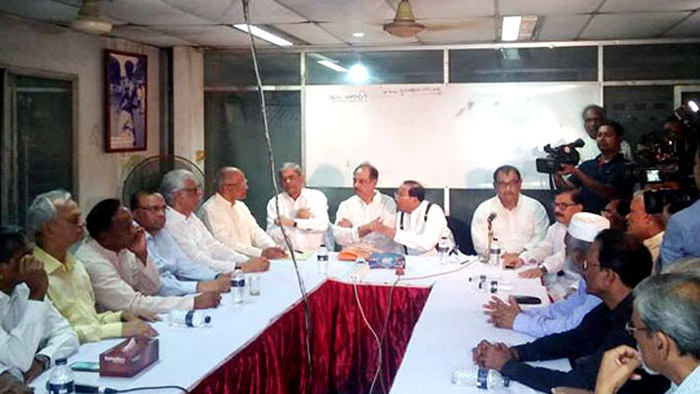 সমাবেশ নিয়ে বৈঠকে ঐক্যফ্রন্টের নেতারা