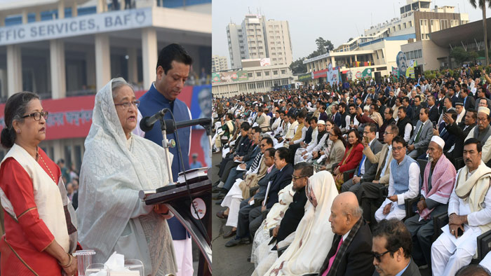 শুক্রবার বঙ্গবন্ধুর জন্মশতবর্ষের ক্ষণগণনা উদ্বোধন করেন প্রধানমন্ত্রী- পিআইডি