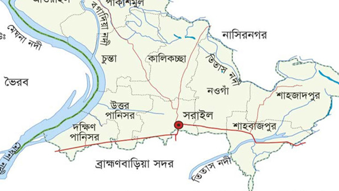 সরাইল ম্যাপ