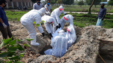 করোনায় মৃতদের দাফনে কাজ করছে কোয়ান্টাম