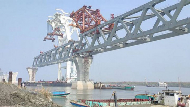 আজ বসছে পদ্মা সেতুর ৩১তম স্প্যান
