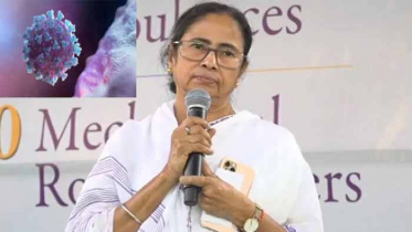 করোনা সচেতনতায় মমতার গান 