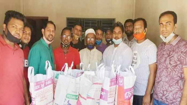 ২০০ পরিবারকে খাদ্য সামগ্রী দিল ঢাকাস্থ বেনাপোল সমিতি 