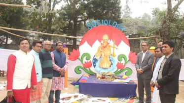 যথাযোগ্য মর্যাদায় জবিতে সরস্বতী পূজা উদযাপিত