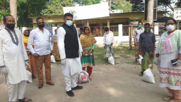 নাসিরনগরে ত্রাণ বিতরণ করলেন সাংসদ বিএম ফরহাদ হোসেন
