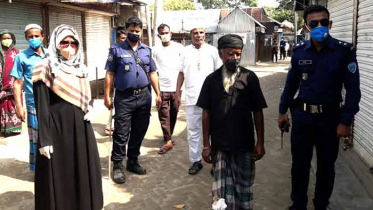 নাসিরনগরে দোকান খোলা রাখায় ১০ জনকে জরিমানা