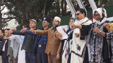 সিংড়ায় ১৭ প্রশাসনিক প্রধানকে শপথ করালেন প্রতিমন্ত্রী পলক