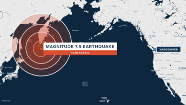 রাশিয়ায় ৭.৫ মাত্রার ভূমিকম্প, সুনামি সতর্কতা
