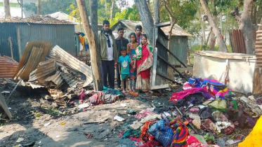 এনায়েতপুরে প্রতিপক্ষের বিরুদ্ধে অগ্নিকাণ্ডের অভিযোগ