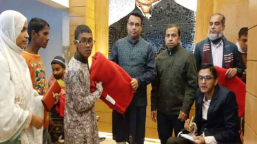 ব্রাহ্মণবাড়িয়ায় প্রতিবন্ধীদের মাঝে কম্বল বিতরণ