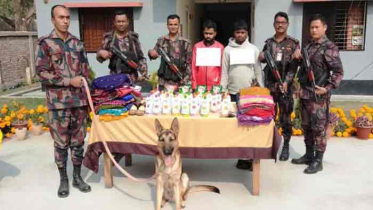 দর্শনায় মালামালসহ দুই ভারতীয় নাগরিক আটক