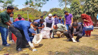 হাবিপ্রবিতে ক্লিন ক্যাম্পাস অভিযান