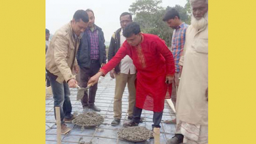 আর সি সি রাস্তার কাজের উদ্বোধন  