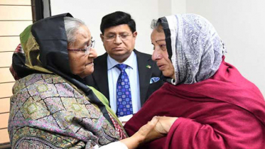 সৈয়দ মুয়াজ্জেম আলীর মরদেহ দেখতে গেলেন প্রধানমন্ত্রী