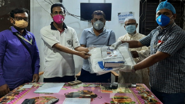 সরাইলে সাংবাদিকদের পিপিই প্রদান 