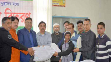 শীতার্তদের মাঝে কর্নিকার মুক্ত স্কাউটস গ্রুপের শীতবস্ত্র বিতরণ 