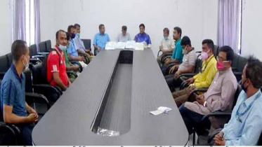 সুনামগঞ্জে টেলিভিশন সাংবাদিকদের মাঝে পিপিই বিতরণ