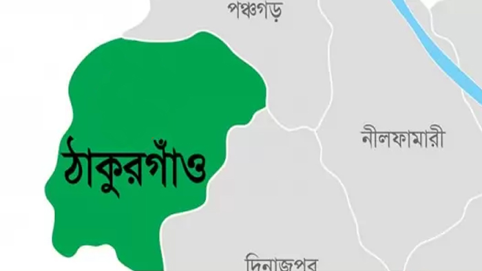 ঠাকুরগাঁওয়ের মানচিত্র