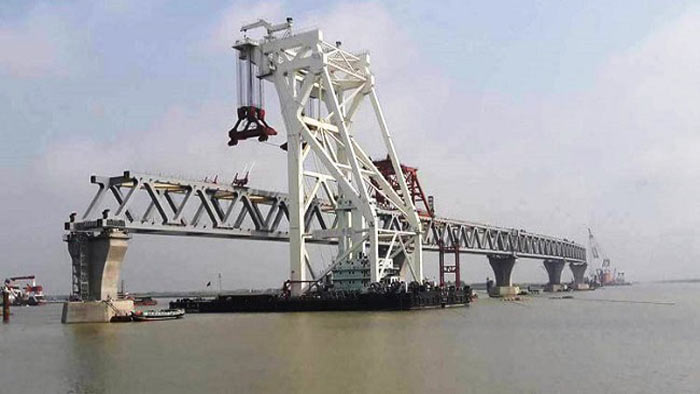 পদ্মা সেতুর ষষ্ঠ স্প্যান বসছে কাল   