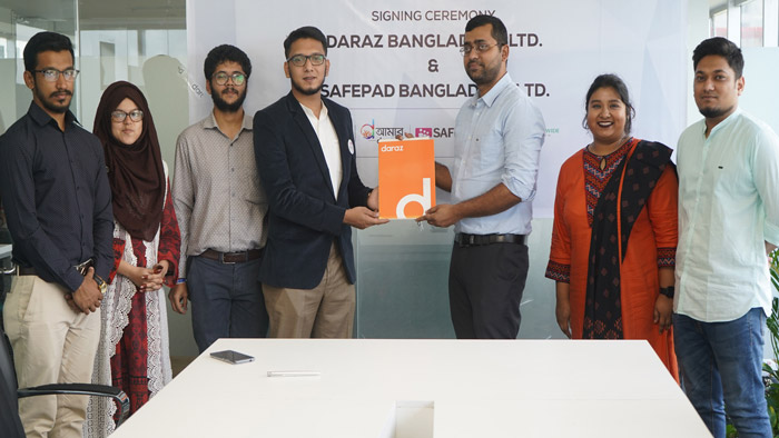 সেইফপ্যাড বাংলাদেশের সঙ্গে চুক্তিবদ্ধ হলো দারাজ