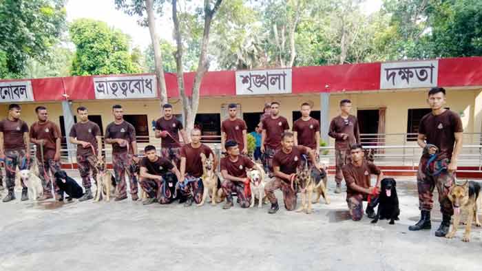 বিজিবি ডগ স্কোয়াডে আরও ২০টি প্রশিক্ষিত কুকুর