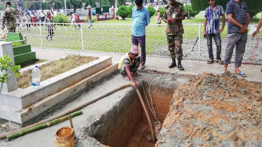 প্রস্তুত এরশাদের কবর