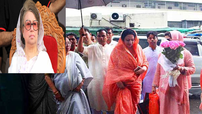 ঈদে স্বজনদের সঙ্গে খেলেন খালেদা