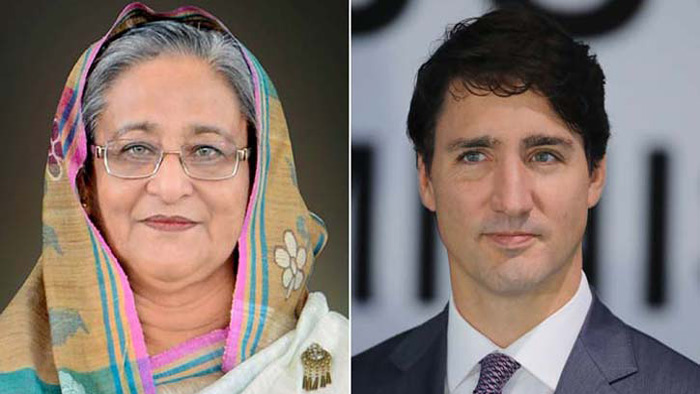 প্রধানমন্ত্রীকে ট্রুডোর ফোন