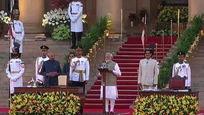 দ্বিতীয়বার শপথ নিলেন প্রধানমন্ত্রী নরেন্দ্র মোদি