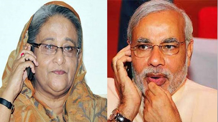মোদিকে টেলিফোনে অভিনন্দন জানালেন প্রধানমন্ত্রী