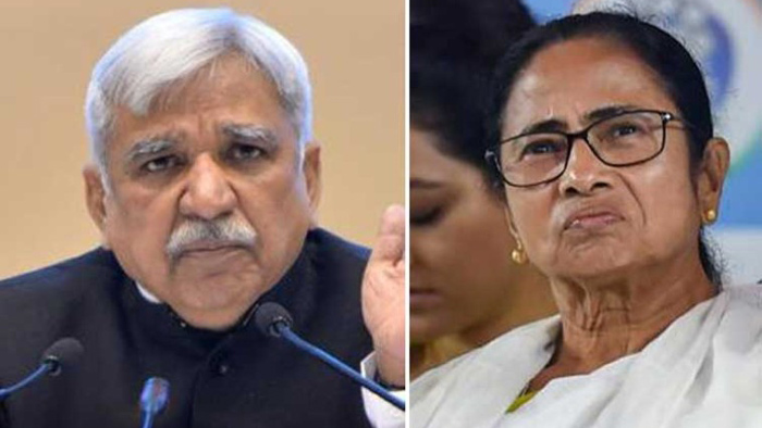 সুনীল অরোরা ও মমতা বন্দ্যোপাধ্যায়। সুনীল অরোরা ও মমতা বন্দ্যোপাধ্যায়।