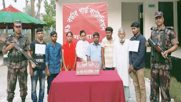 শার্শা সীমান্তে ৬ বাংলাদেশি নারী পুরুষ আটক