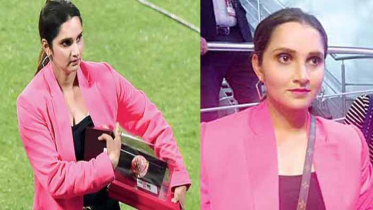 ইডেনে গোলাপি আভা ছড়িয়ে কোর্টে ফেরার ইঙ্গিত সানিয়ার