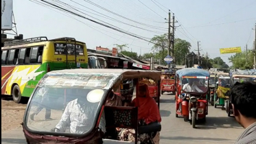 জয়পুরহাটে বাস চলাচল শুরু