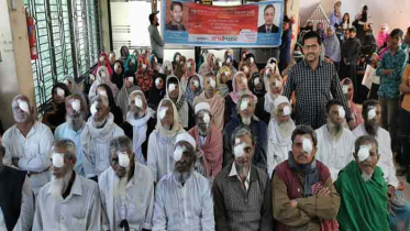 সন্দ্বীপিয়ানের উদ্যোগে দৃষ্টি ফিরে ফেল শতাধিক ছানি রোগী