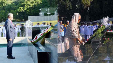 শিখা অনির্বাণে রাষ্ট্রপতি-প্রধানমন্ত্রীর শ্রদ্ধা