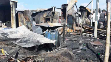 ভুঁইয়া সুপার মার্কেট পুড়িয়ে দেয়ার অভিযোগে মামলা