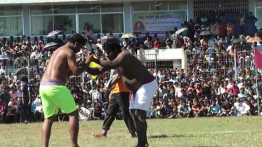 সুনামগঞ্জে আন্তঃ উপজেলা কুস্তি প্রতিযোগিতা