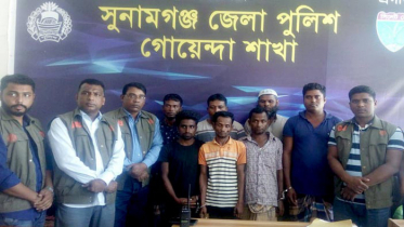 সুনামগঞ্জে নৌযানে চাদাঁবাজি, আটক ৭ 