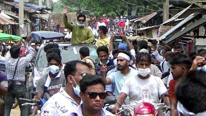 সুলতানা পারভিন বিউটির পক্ষে তার বড় ছেলে ইশতিয়াক আলম ইফতি শোডাউন করেছেন