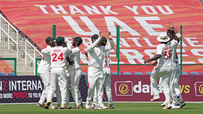 আফগানিস্তানকে দ্বিতীয়বার গুটিয়ে দেয়ার আনন্দে মাতোয়ারা জিম্বাবুয়ে, ছবি- ক্রিকইনফো।