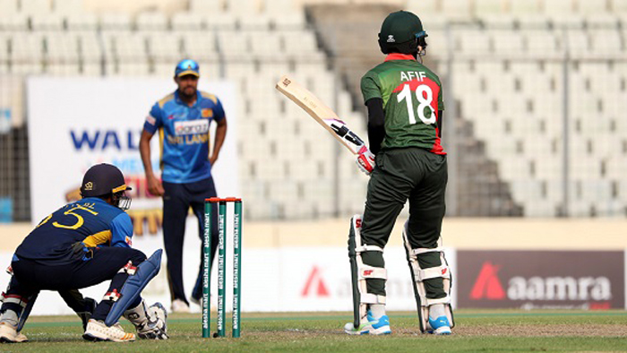 সাত নম্বরে নেমে প্রথম ম্যাচেই ভালো করেছেন আফিফ