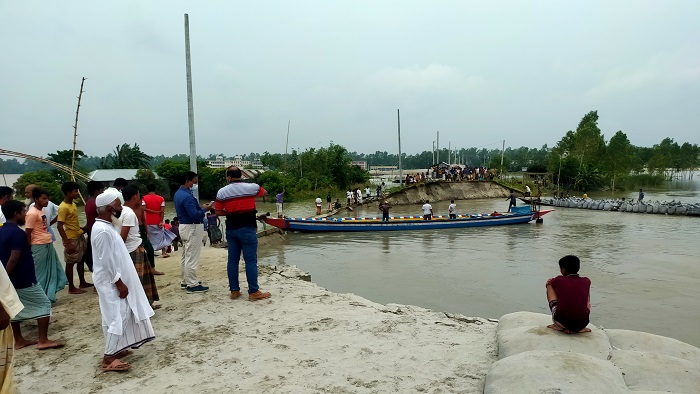 সিরাজগঞ্জের এনায়েতপুর থানার বেতিল সলিড স্পার বাধ। ফাইল ছবি