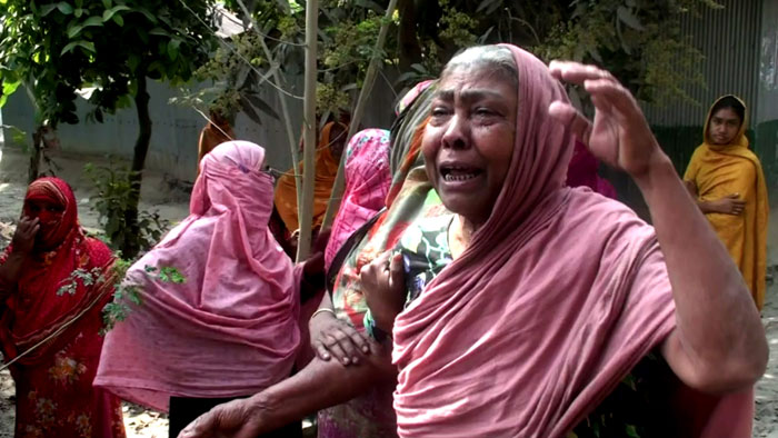 নিহত জাহেদুলের স্বজনদের আহাজারি